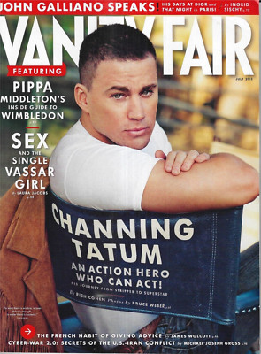 Vanity Fair Magazine Channing Tatum Pippa Middleton John Galliano Ava Gardner