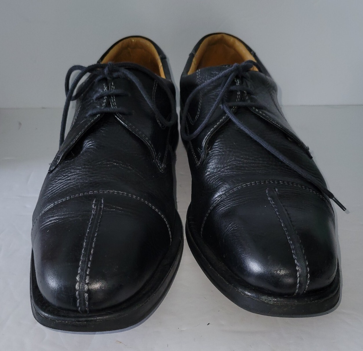 SAOLA SANDRO nera in pelle stringata punta divisa comfort Oxford 10 5