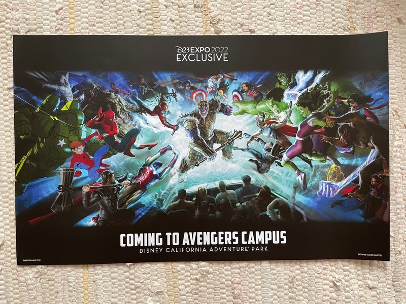 D23 2022 Exclusive DCA Avengers Infinity Defense King Thanos Attraction Poster