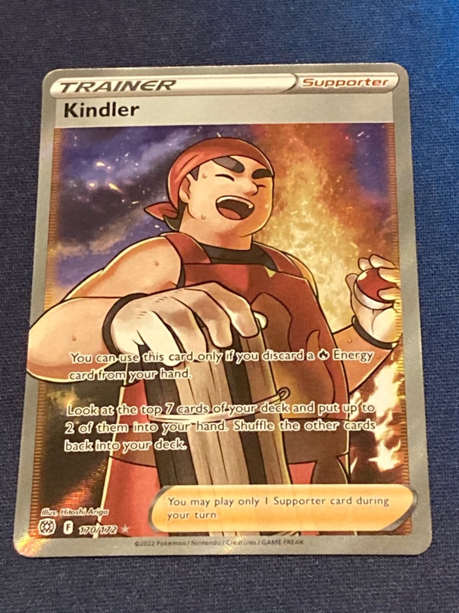kindler pokemon card value Pokémon - Kindler Full Art Trainer - Brilliant Stars 170/172