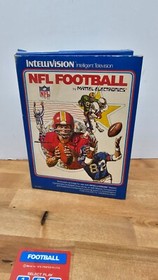 NFL Football (Mattel Intellivision, 1979) w/Manuals and Overlays