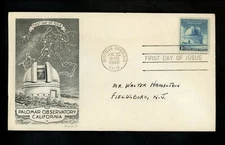 US FDC #966 Smartcraft M-14 1948 CA Palomar Mountain Observatory Space 