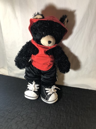 Build A Bear Black Bear Stuffed Plush 