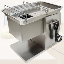 QX-TJ Stainless steel Electric Meat Cutting Machine with 5mm knife Blade 110V