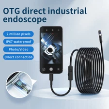 8LED 16.4FT Dual Lens Waterproof Endoscope Camera Borescope for iPhone Android