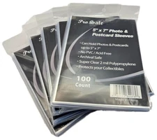 (500-Count) Pro-Safe 5" x 7" Photo & Postcard Sleeves 2 Mil Archival Safe 5x7