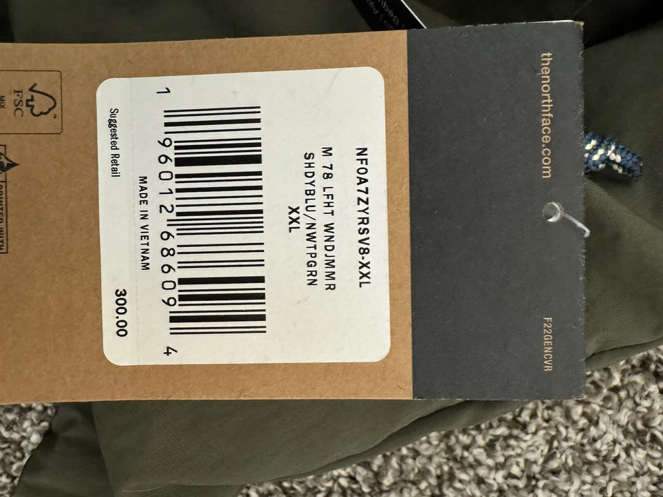 Chaqueta cortavientos impermeable The North Face '78 Hi-Tek para hombre talla 2XL Foto 4 de 4