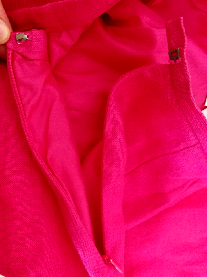 Talbots Womens Pants 8 Pink Irish Linen Chino Dress Straight Work