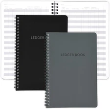 2pcs Easy to Use Accounting Ledger Books Expense Tracker Notebook Small Business