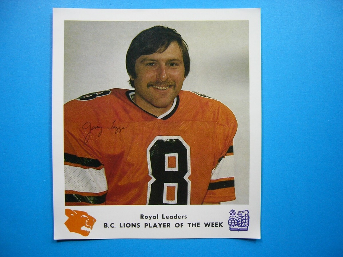 f*i様 standard california for RHC footbal 1977 ROYAL BANK B.C. LIONS LEADERS CFL FOOTBALL PHOTO JERRY