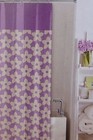 Colordrift Amethyst Bloom  Fabric Shower Curtain 72" x 72" NIP