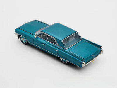 ED MK 1:64 Blue HEC Scene 1962 Deville Muscle Sedan Model Diecast
