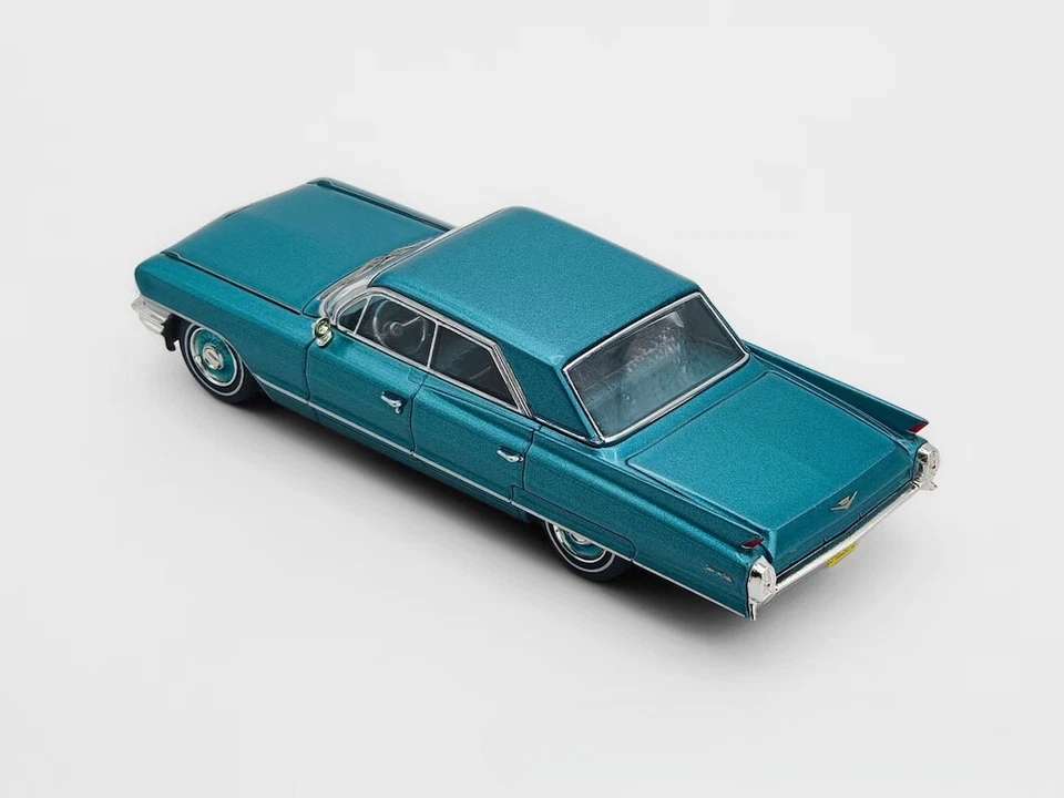 MK 1:64 синий 1962 Cadillac DeVille HEC сцена Muscle седан литая модель автомобиля - Изображение 3 из 4