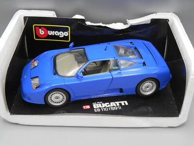 Voiture Bugatti EB110 1991 bleu foncé - Bburago - Photo 1/4