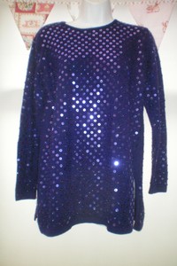 purple sequin jumper