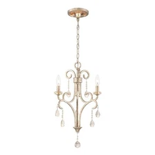 World Imports- Caruso Collection 3-Light Silver Chandelier