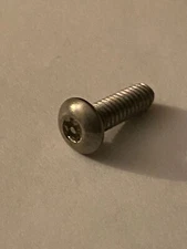 (25/pk) 8-32 x 1/2 Button Head Torx Tamper Proof Machine Screw 18-8 SS 