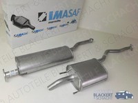 Imasaf Auspuffset Ab Kat für Hyundai Trajet 2.0 2004-2008 | Mitteltopf+Endtopf