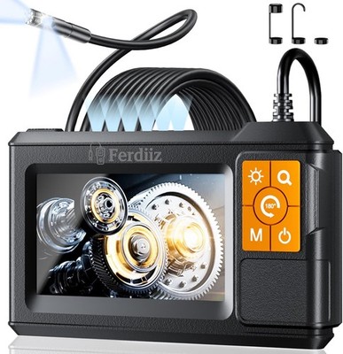 Endoskopkamera mit Licht: 1080P HD, 4,3'' IPS Display, IP67 wasserdicht, 8 LEDs