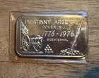 Crabtree Mint 1 oz .999 Fine Silver Bar – 1975 Picatinny Arsenal Bicentennial
