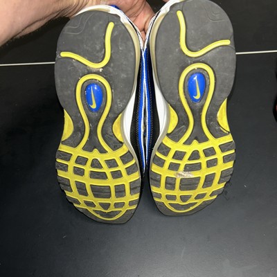 NIKE AIR MAX 98 Blue Black White Yellow Sneakers size 10 | eBay
