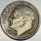 1960-D Roosevelt Dime - Circulated Condition - 90% Silver - US Coin - 3020