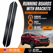 2PCS Side Steps Running Boards Fits for GMC Acadia 2018-2024 Nerf Bar Pedals