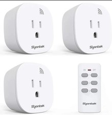 Wireless Remote Control Outlet Switch Kit 3 Outlets Remote, Free Shipping