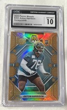2023 Panini Mosaic Honeycomb Prizm #283 Anton Harrison  RC Rookie SGC 10 SSP