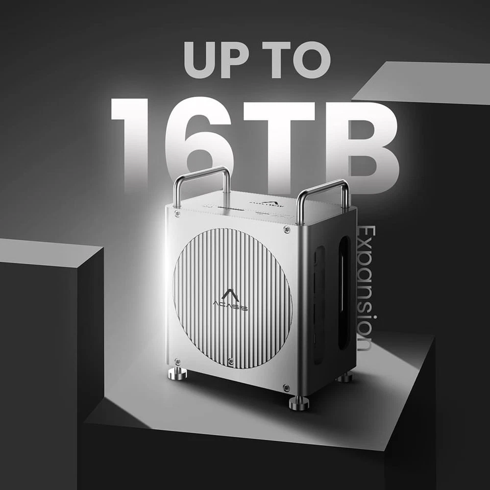 ACASIS 40Gbps M4 Mac mini Dock & Dual-Bay NVMe SSD Enclosure 8-in-1 Workstation - Image 4 of 4