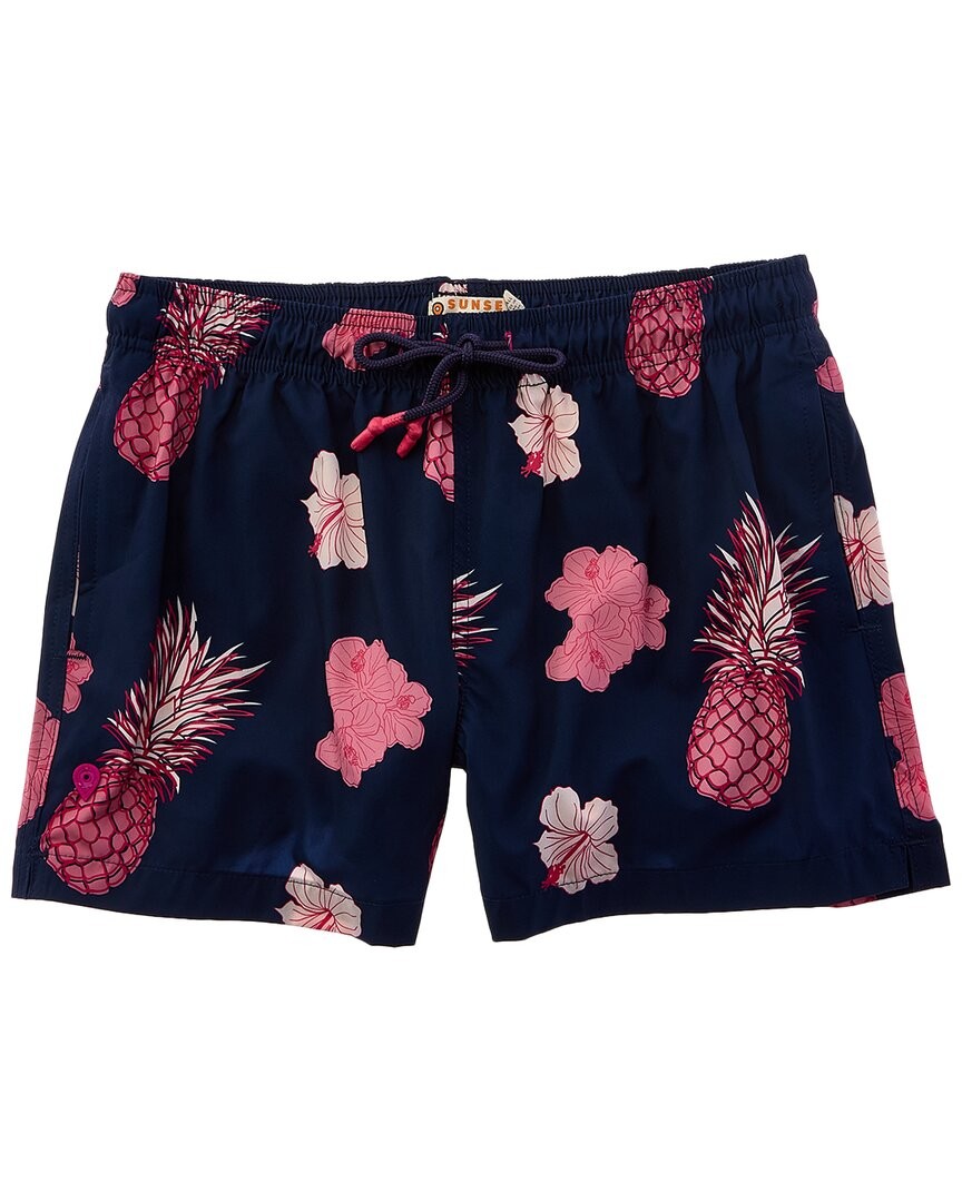 Мужские плавки из микрофибры с принтом Закат и виноградная лоза