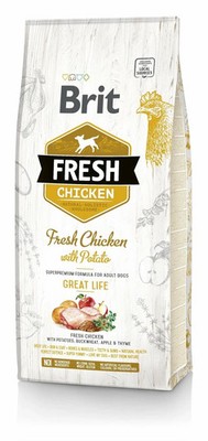 BRIT Fresh chicken with potato adult great life 24 kg (2 x 12 kg)