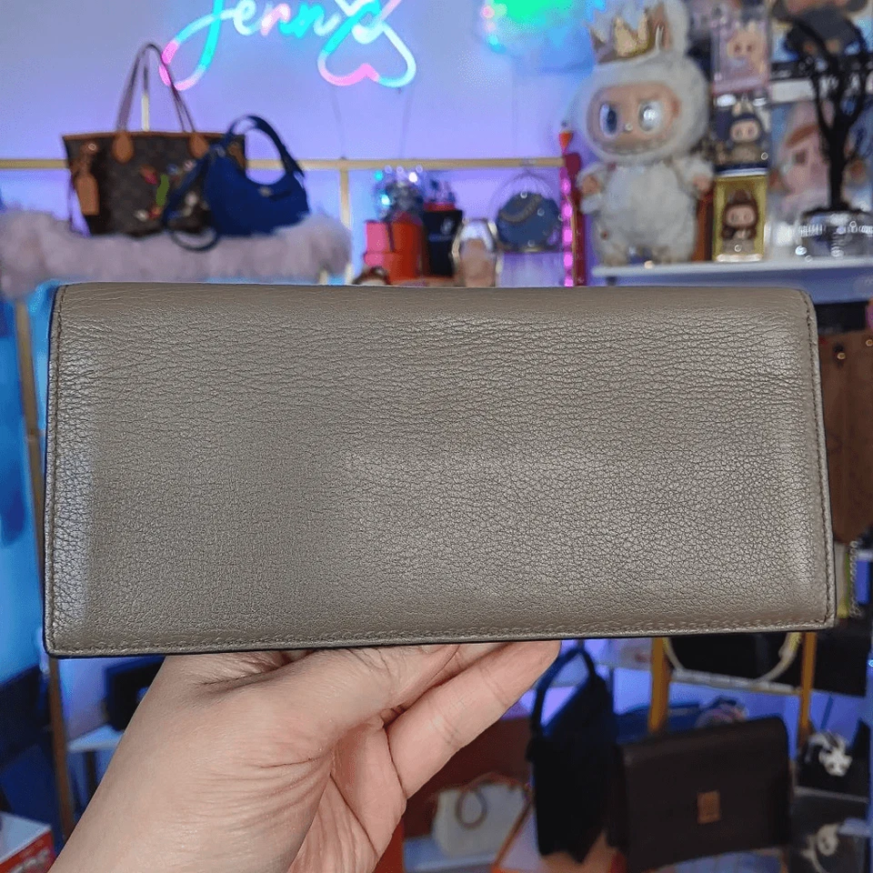 Cartera Loewe Edición Limitada Calavera Cuero Marrón Tostado Talla Grande Doble Plegable Para Hombre Wo’s Foto 3 de 4