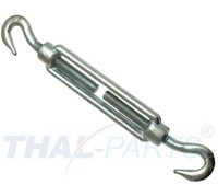 10Er Pack Spannschloss M8 X 110Mm Haken - Haken DIN 1480 Verzinkt Seilspanner
