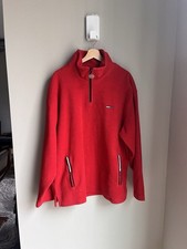 VINTAGE TOMMY JEANS HILFIGER QUARTER ZIP FLEECE SWEATSHIRT MENS SIZE L 90S Y2K