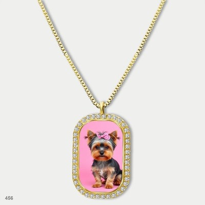 Stunning Cute Yorkie Yorkshire Terrier Dog Fashion Pendant Necklace Chain Printe