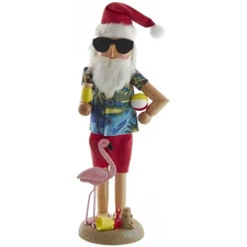 Kurt S. Adler Wooden Nutcracker Collection, Beach Santa, 15.5in