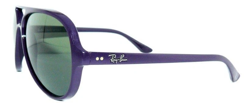 Ray Ban SONNENBRILLE GRÜN LILA RB 4125 737 CATS 4376 PILOT BRILLE 4162 ETUI 3025 - Bild 3 von 4