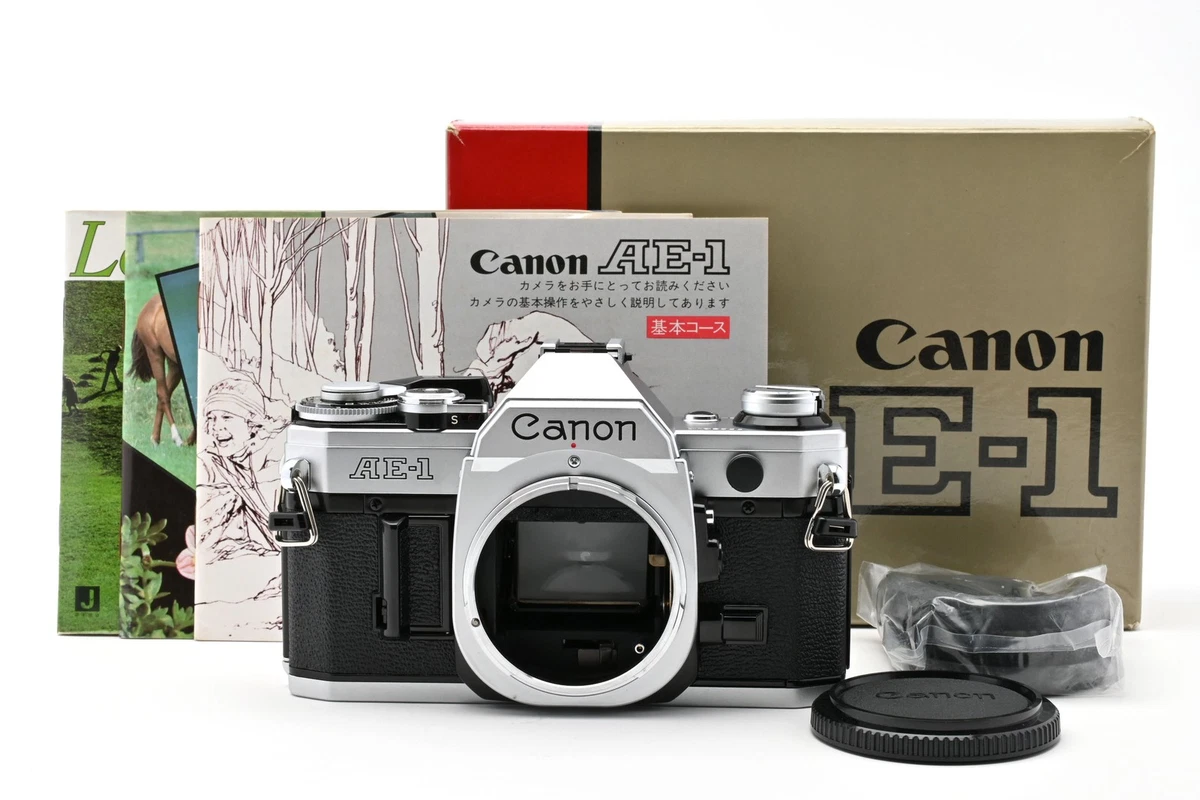 [Casi COMO NUEVA con caja] Cámara fotográfica Canon AE-1 35 mm SLR plateada de JAPÓN C063