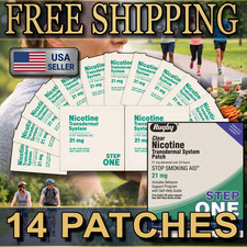 Step 1 Nicotine Transdermal System 21mg X 14 Patches FREE SHIP Exp 03/2028