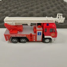 JFL Enterprises Fire Rescue 5" Pull Back Truck 1:64 w/ Extendable Engine Ladder