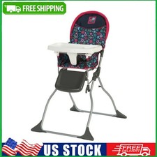 Kids Simple Fold High Chair Foldable Toddler Baby Highchair Portable tavel