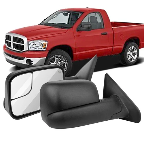 Tow Power+Heated Driver Side View Mirror For 2002-2008 Dodge Ram 1500 2500 3500