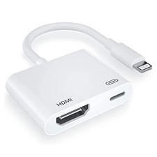  Apple Mfi Certified Lightning to HDMI Adapter,Iphone HDMI Adapter,1080P Digita