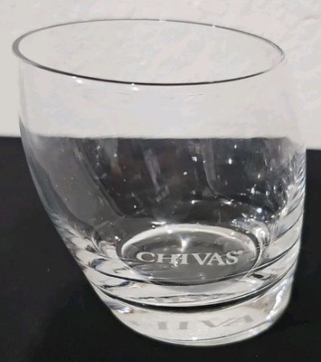 Chivas Regal tilted tumbler or rocks glass.