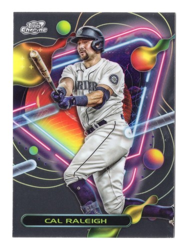Cal Raleigh 2023 Topps Cosmic Chrome Baseball #192 Seattle Mariners