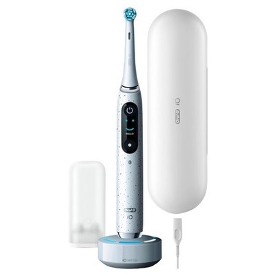Oral-B Elektrische Zahnbürste - iO 10 + Lade-Reiseetui - Stardust White