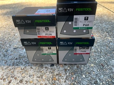 Festool 93V Abrasive Sheet sets, total 253 pcs   Premium Sanding Performance