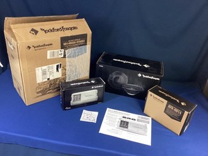 NEW OEM Rockford Fosgate Motorcycle Audio, 400 Watt Audio Kit, HD14RGSG-STAGE2 *