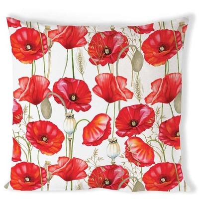 Kissenhülle POPPY ALL OVER 40x40cm by Ambiente | Mohn